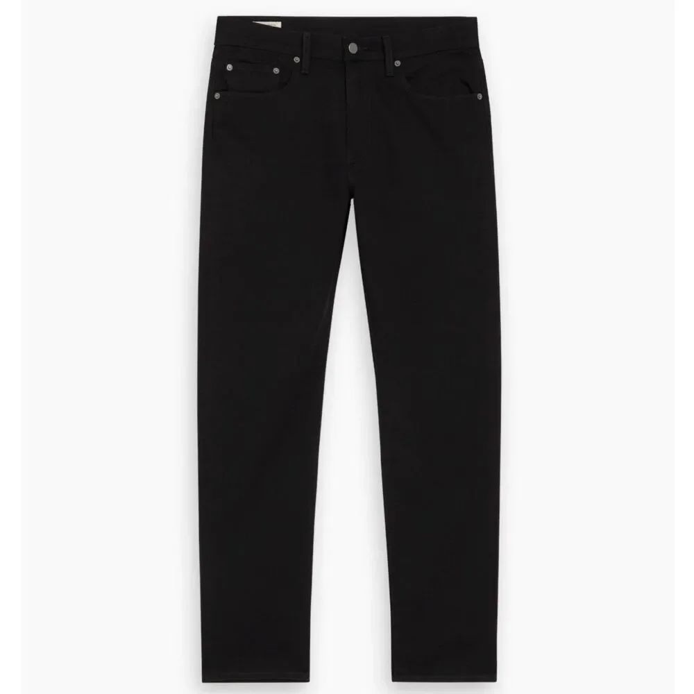 Men Levi’s 502 Regular Taper Fit Jeans Black Stretch Denim W32 L30 Denim Casual